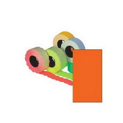 Uzlīmes marķēšanas pistolei 26x16 mm, taisnstūrveida, oranžas, 1000gab.