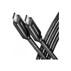 USB kabelis Axagon USB-C - USB-C, 2.0, PD 240W, 2m, melns