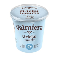 Jogurts Grieķu, 0%, bez laktozes, Valmiera, 350g