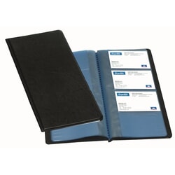 Vizītkaršu bloks, 96 vizītkartēm, melns, Bantex