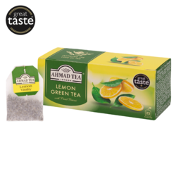 Tēja Ahmad, zaļā, Lemon green, tēja, 25 gab.
