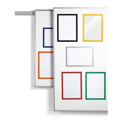 Rāmis A4, magnētisks, 5gab., oranžs, Durable Duraframe Magnetic