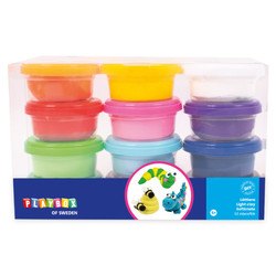Plastilīns, vieglais, 12 krāsas, Playbox