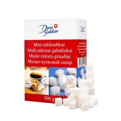 Cukurs, baltais, kubiņos, Dansukker, 0.5 kg
