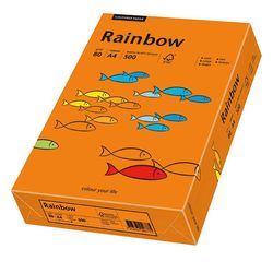 Krāsainais papīrs A4 Rainbow Nr.26, spilgti oranžs, 80 g/m², 500 loksnes