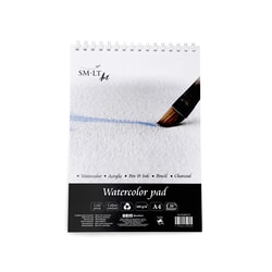 Albums akvareļu A5, 260g/m2, 20 loksnes, ar spirāli, Premium, Smiltainis