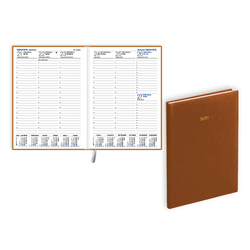 Plānotājs Prestige, mākslīgā āda ar tekstūru, brūns, BPG (20061603)