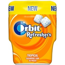 Košļājamā gumija Orbit Refreshers, Tropical, 30gab.