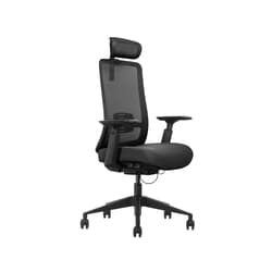 Biroja krēsls VANE HD, auduma tonis melns, melna pamatne