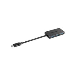 USB Hub Trancend USB-C - 4xUSB-A 3.2 Gen 1, melns