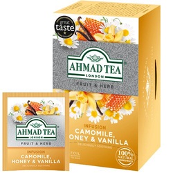 Tēja, Ahmad, zāļu, kumelītes, medus un vaniļas, 20 gab