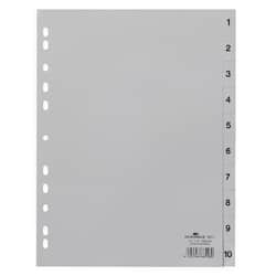Dokumentu atdalītāji, 1-10, A4, Durable