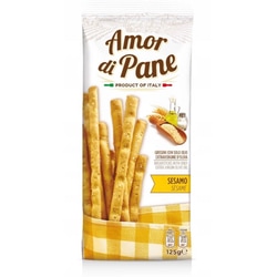 Maizes standziņas Grissini, Sesamo, Amore di Pane, 125g