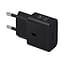 Adapteris Samsung GaN, ātrā uzlāde, USB-C, 25W, melns (1)