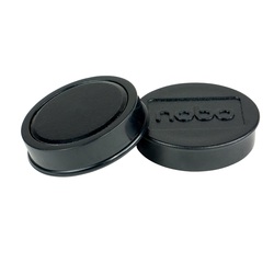 Tāfeles magnēti, 38 mm, melni, Nobo, 10gab.