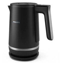 Elektriskā tējkanna Philips HD9396/90, 2200W, 1.7L, nerūsējoša tērauda/plastmasas, melna