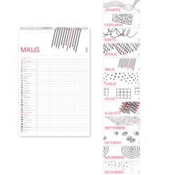 Kalendārs-sienas, ģimenes plānotājs, BPG (51570903)