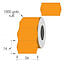 Uzlīmes marķēšanas pistolei 26x16 mm, oranžas, 1000gab. (1)