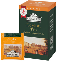 Tēja Ahmad, melnā, ceylon, folija konvertos, 20 gab.