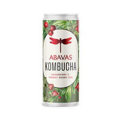 Kombuča ar dzērvenēm un meža ogu tēju, Abavas, CAN, 330ml