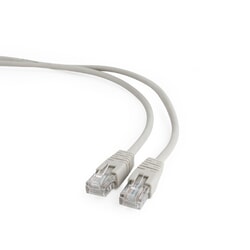 Tīkla kabelis Gembird RJ-45 - RJ-45, Cat5e, UTP, 1m, pelēks