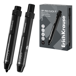 Marķieris permanents, 3.0 mm, melns, konisks, automātisks, Erich Krause PR-700 Click it
