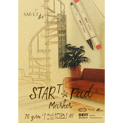 Albums marķieriem A5, 20 lapas, 75 g/m², Smiltainis