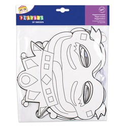 Papīra maskas, princeses, 12gab., Playbox