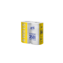 Tualetes papīrs Grite ECO mini 350 compact, T4, 2.sl, 38,5m, balta,  4 ruļļi/iep.