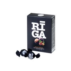 Konfektes, piena šokolādes trifeles ar lazdu riekstu-cepumu krēma pildījumu RĪGA, Pure, 202g