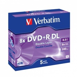 Matricas DVD+R Verbatim AZO DL, 8.5GB, 8x, 5gab.