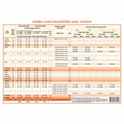 Tabulkalendārs grāmatvežiem, divpusējs, 2026.gads