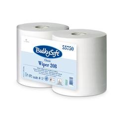 Industriālais papīrs, BulkySoft, Classic Wiper, 2 slāņi, 208 m, balts, 2 ruļļi/iepak.