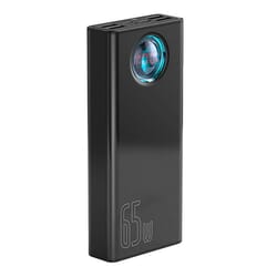 Ārējās uzlādes akumulators Baseus Amblight Power Bank, 30000mAh, 65W, melns
