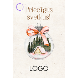 Kartīte, specializēta ar klienta logo, Brīnums, 60x90mm