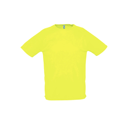 T-krekls, sporta, vīriešu, koši dzeltens, M