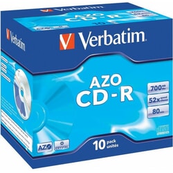 Matricas CD-R Verbatim AZO Crystal, 700MB, 52x, 10gab.
