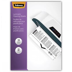 Tīrīšanas loksnes laminatoram Fellowes, A4, 10 gab./iep.