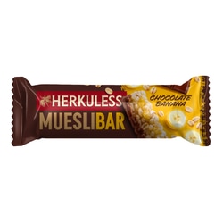 Musli batoniņš Herkuless, ar šokolādi un banāniem, 25g