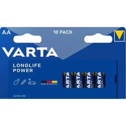 Baterijas Varta Longlife Power Alkaline AA, 10gab./iep.