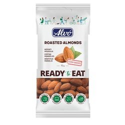 Mandeles, grauzdētas, Alvo, 70g