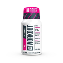 Dzēriens Pre Workout Shot, ogu, Iconfit, 60ml