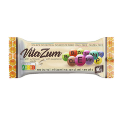 Batoniņš VitaZum ar saulespuķu sēklām, ar saldinātāju, 40g