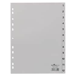 Dokumentu atdalītāji, 1-12, A4, Durable
