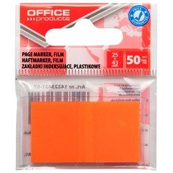 Marķēšanas indeksi 25x43 mm, oranži, plastikāta, Office Products