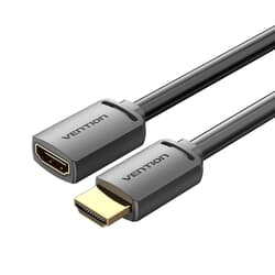 Video kabelis Vention HDMI - HDMI 2.0, pagarinātājs, 2m, melns