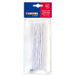 Elastīgā aukla, 25m, balta, Playbox