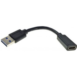 Adapteris Gembird USB-A - USB-C 3.2 Gen 1, 10cm, melns