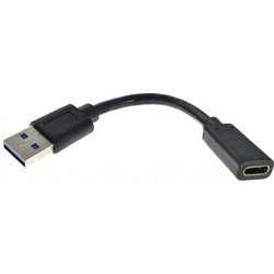 Adapteris Gembird USB-A uz USB-C, 0.1m, melns