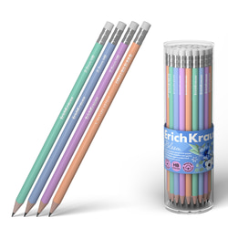 Zīmulis ar dzēšgumiju HB, plastikāta, Erich Krause JOY® Pastel Bloom